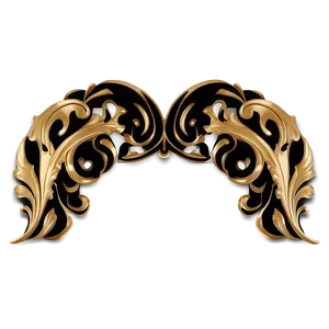 Gold Trim Flourish PNG Ehp