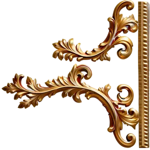 Gold Trim Flourish PNG Vpw74 PNG