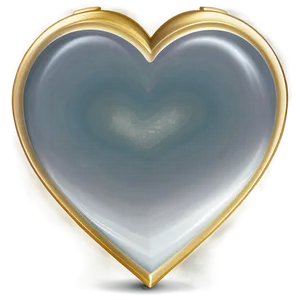 Gold Trim Heart PNG 06282024