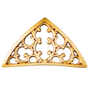 Gold Trim Lattice PNG 06282024