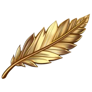 Gold Trim Leaf PNG 06282024