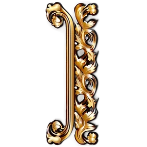 Gold Trim Motif PNG 25