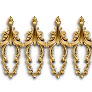 Gold Trim Motif PNG Exa14