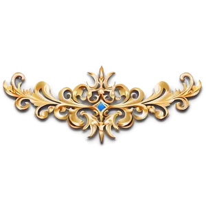 Gold Trim Ornament Png 06282024 PNG image