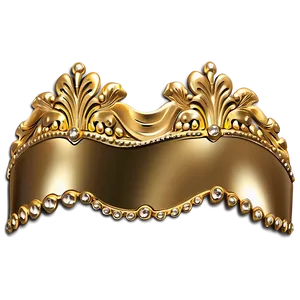 Gold Trim Scallop Edge PNG 42 PNG