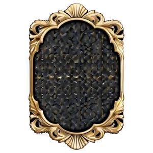 Gold Trim Scallop Edge PNG 7 PNG