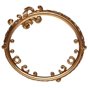 Gold Trim Scrollwork PNG Gat