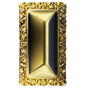Gold Trim Square PNG 3