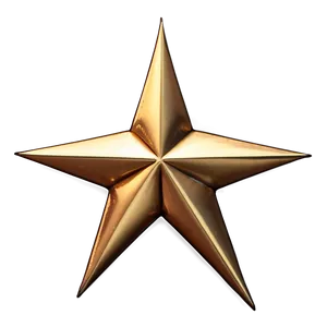 Gold Trim Star PNG 06282024