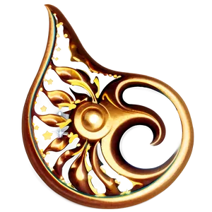 Gold Trim Swirl PNG Ufj67 PNG