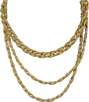 Gold Twisted Chains Black Background PNG image