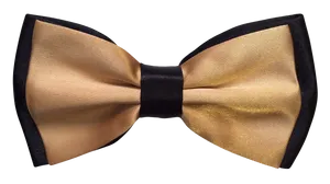 Goldand Black Bow Tie PNG image