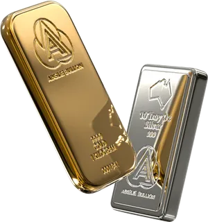 Goldand Silver Bullion Bars PNG