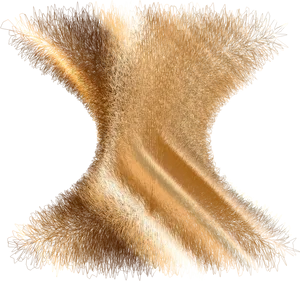 Golden Abstract Twist PNG image