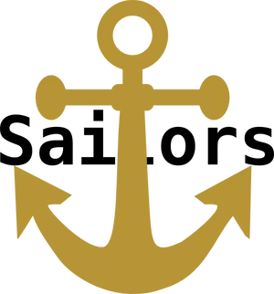Golden Anchor Icon PNG image