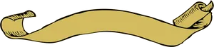 Golden Ancient Scroll Banner PNG image