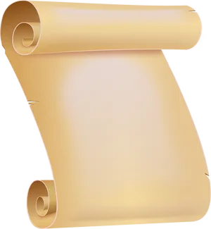 Golden Ancient Scroll Graphic PNG image