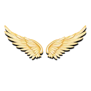 Golden Angel Wings Graphic PNG 05042024