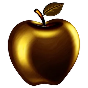 Golden Apple Icon Png 06132024 PNG image