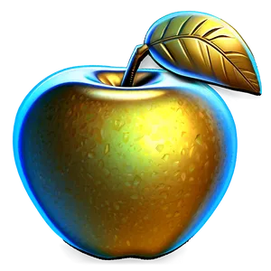 Golden Apple Texture Png 06132024 PNG image