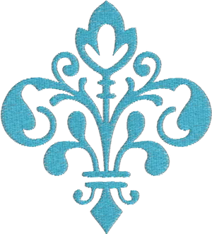 Golden Arabesque Embroidery Design PNG image
