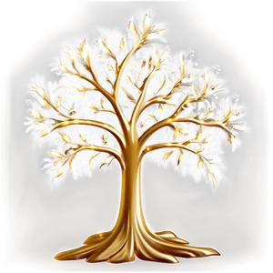 Golden Arbol De Navidad Elegance PNG Hpu68