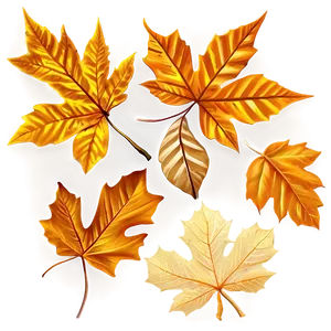 Golden Autumn Leaves Png 51 PNG image