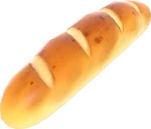 Golden Baguette Isolated.png PNG image