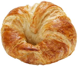 Golden Baked Croissant