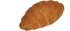 Golden Baked Croissant PNG