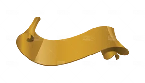 Golden Banner Ribbon Graphic PNG image