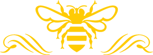 Golden Bee Logo Design PNG image
