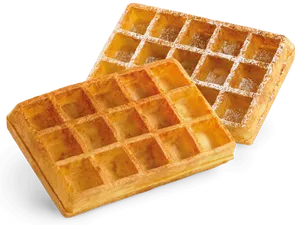 Golden Belgian Waffles Isolated.png