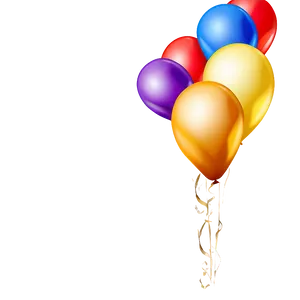 Golden Birthday Balloon PNG 06272024