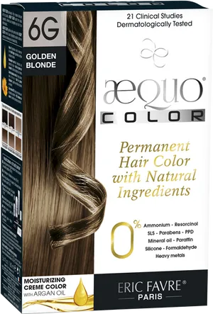 Golden Blonde Hair Color Product Packaging PNG