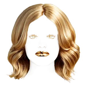 Golden Blonde Waves Png Gtu PNG image