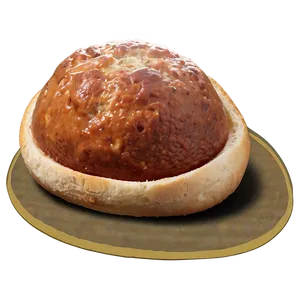 Golden Brown Bread Rollon Plate PNG