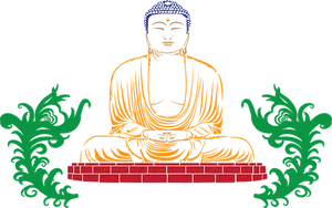 Golden_ Buddha_ Illustration PNG image