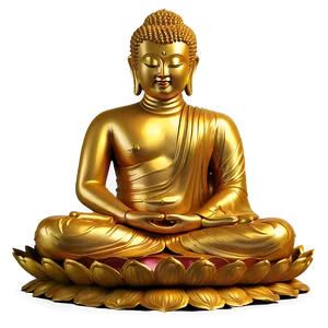 Golden Buddha Png 06262024 PNG image