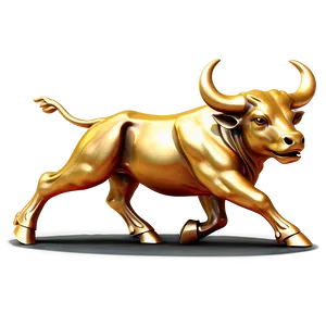 Golden Bull Statue Png Nhv PNG image