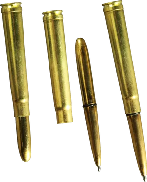 Golden_ Bullets_and_ Pen_ Comparison PNG image