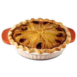 Golden Caramelized Onion Pie PNG Gtu PNG