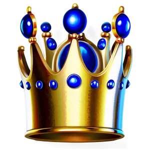 Golden Cartoon Crown Png 06132024 PNG image