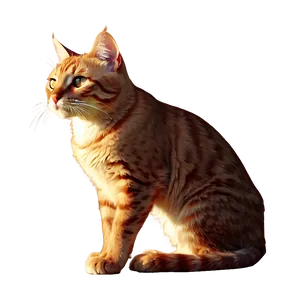 Golden Cat Filter PNG 06282024