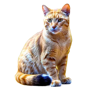 Golden Cat Filter PNG 06282024