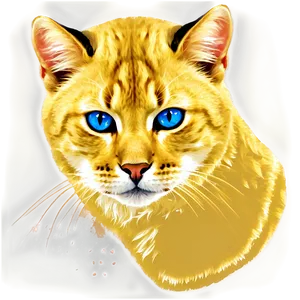 Golden Cat Filter PNG Rax