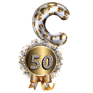 Golden Celebration 50th Birthday Png Fqh20 PNG image