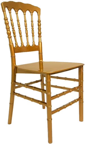 Golden Chiavari Chair Transparent Background PNG image