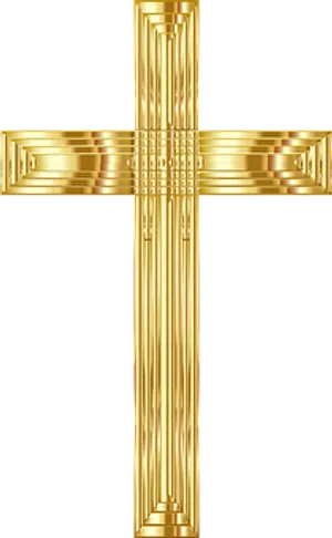 Golden Christian Cross