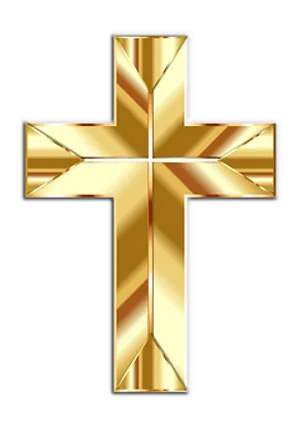 Golden Christian Cross